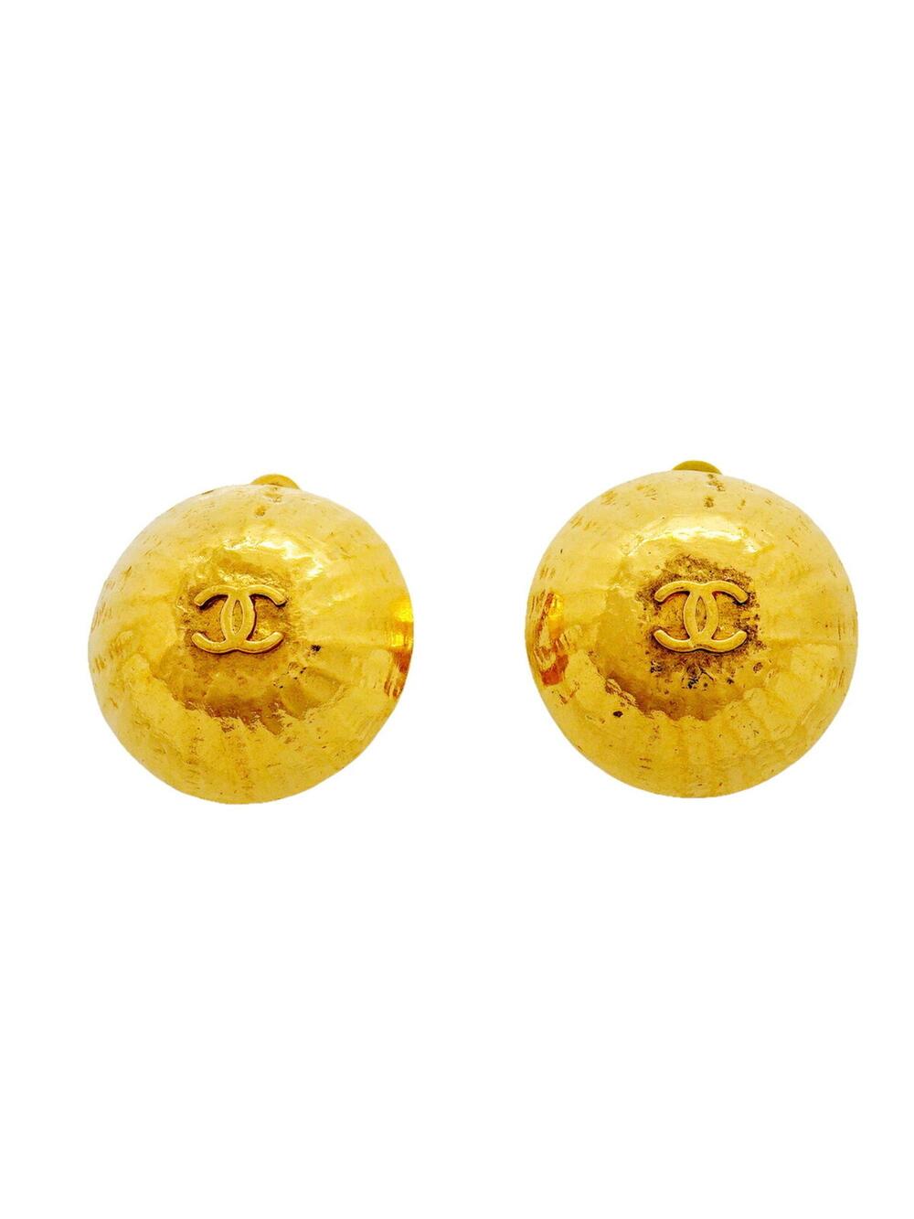 Chanel Cc Logo Circle Clip-On Earrings #371381C64B